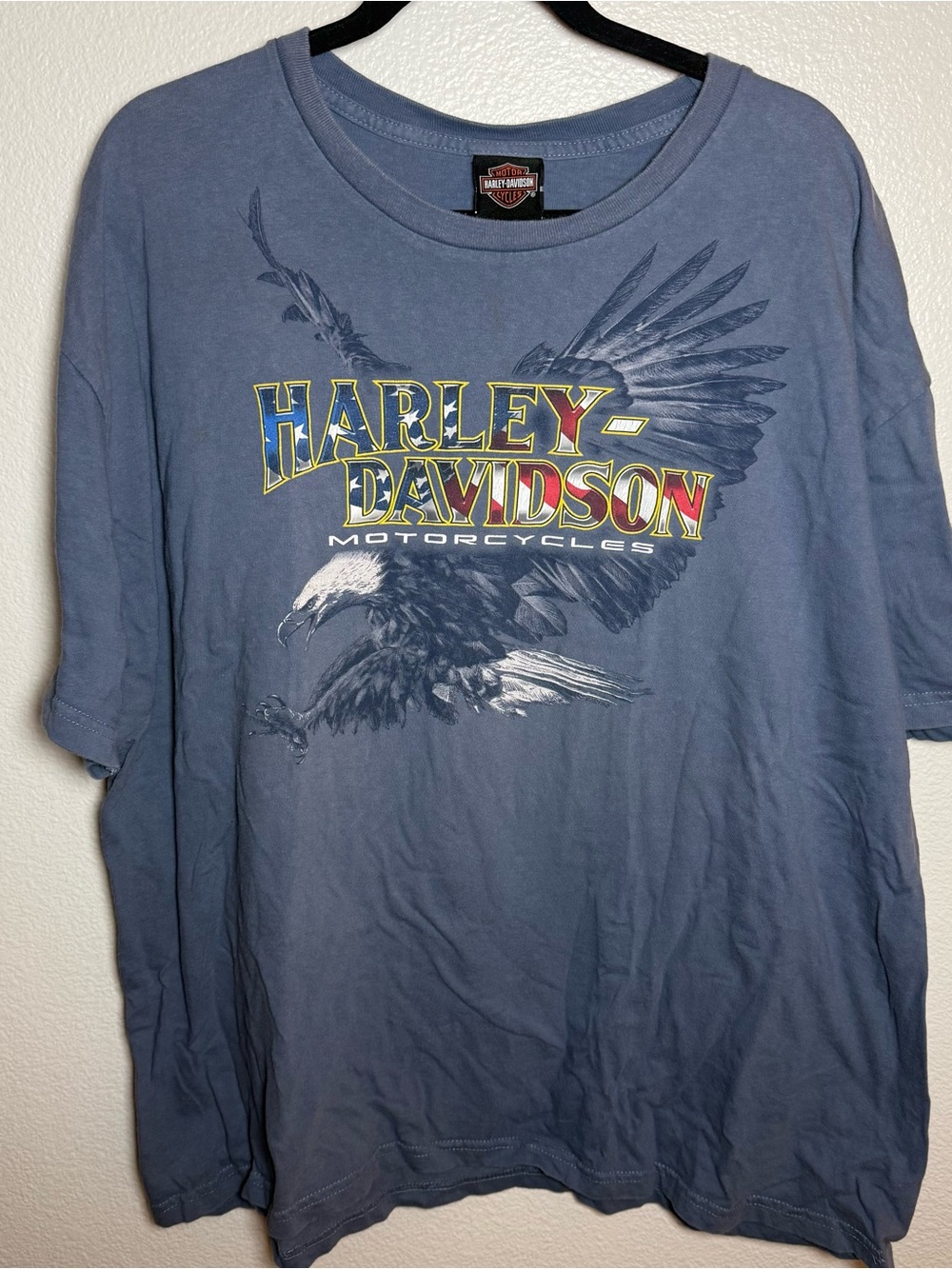 Harley-Davidson Slate Blue Eagle Graphic Short Sleeve Tee